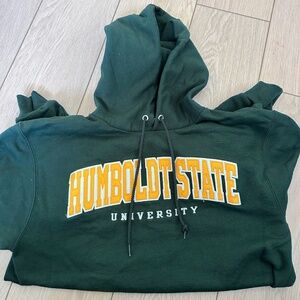 Green Russel Vintage Humboldt State University sweater